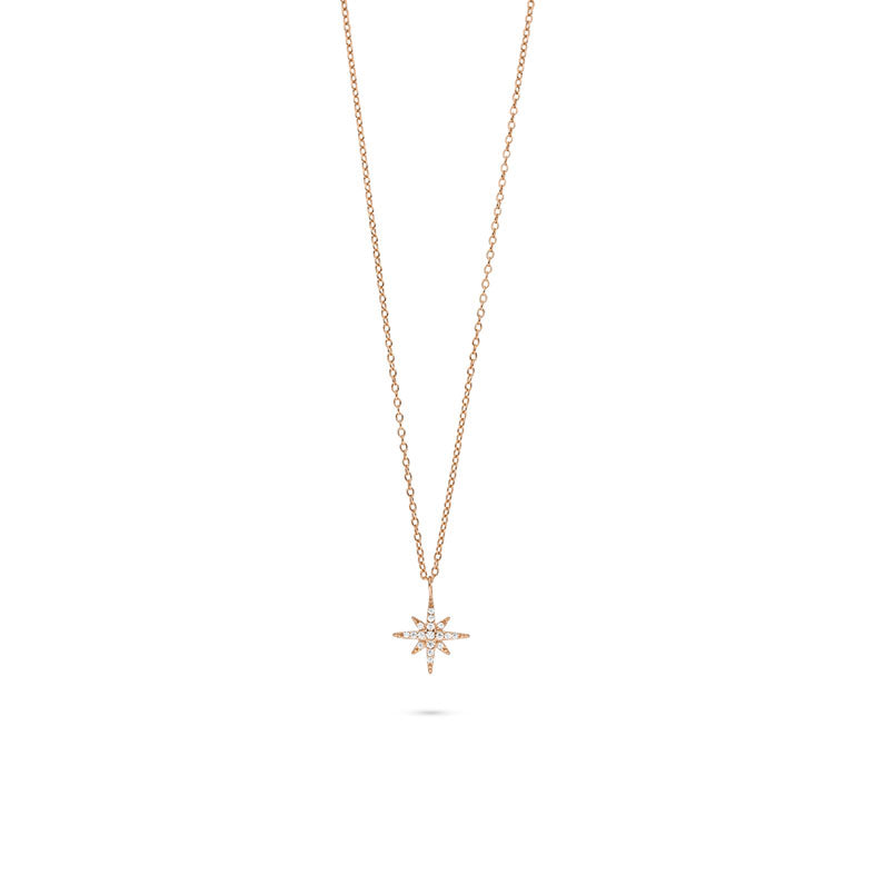 Halskette STAR Rosé Gold - 18k vergoldet