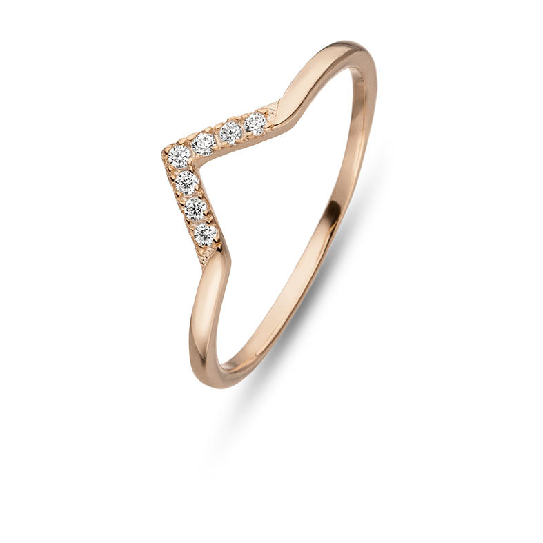 Ring CROWN Rosé Gold - 18k vergoldet