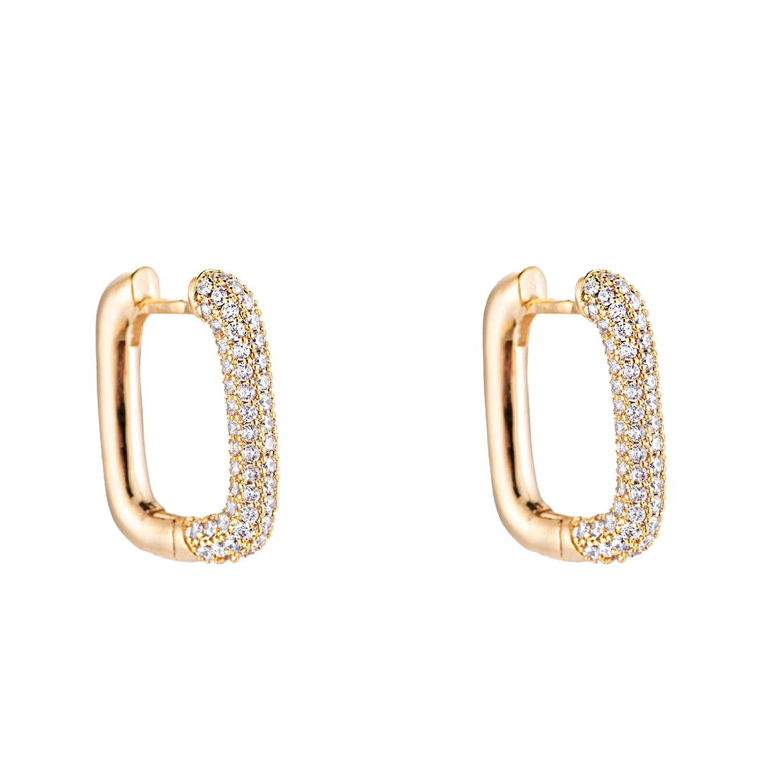 Ohrringe Oscar Gold Square - 14k vergoldet