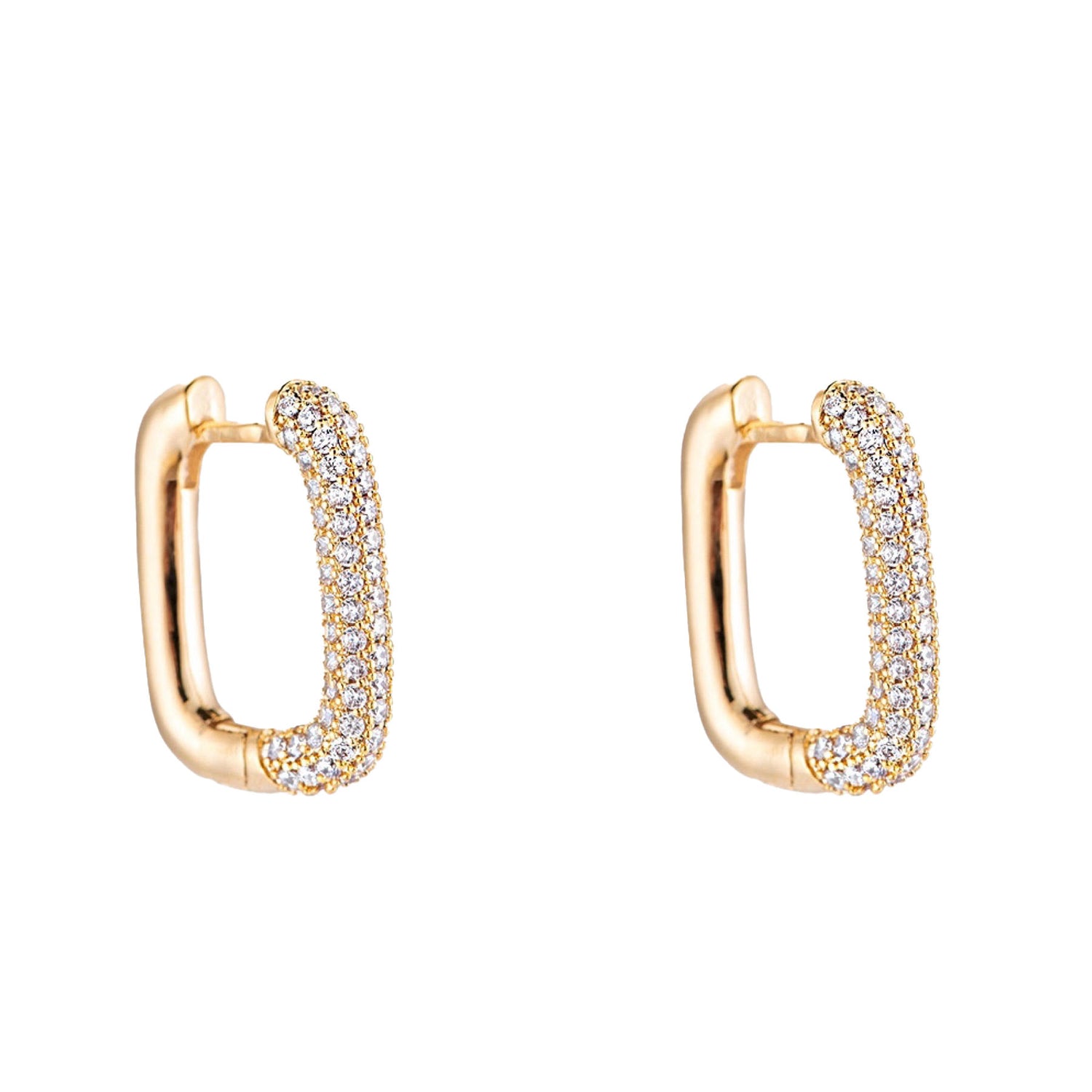 Ohrringe Oscar Gold Square - 14k vergoldet