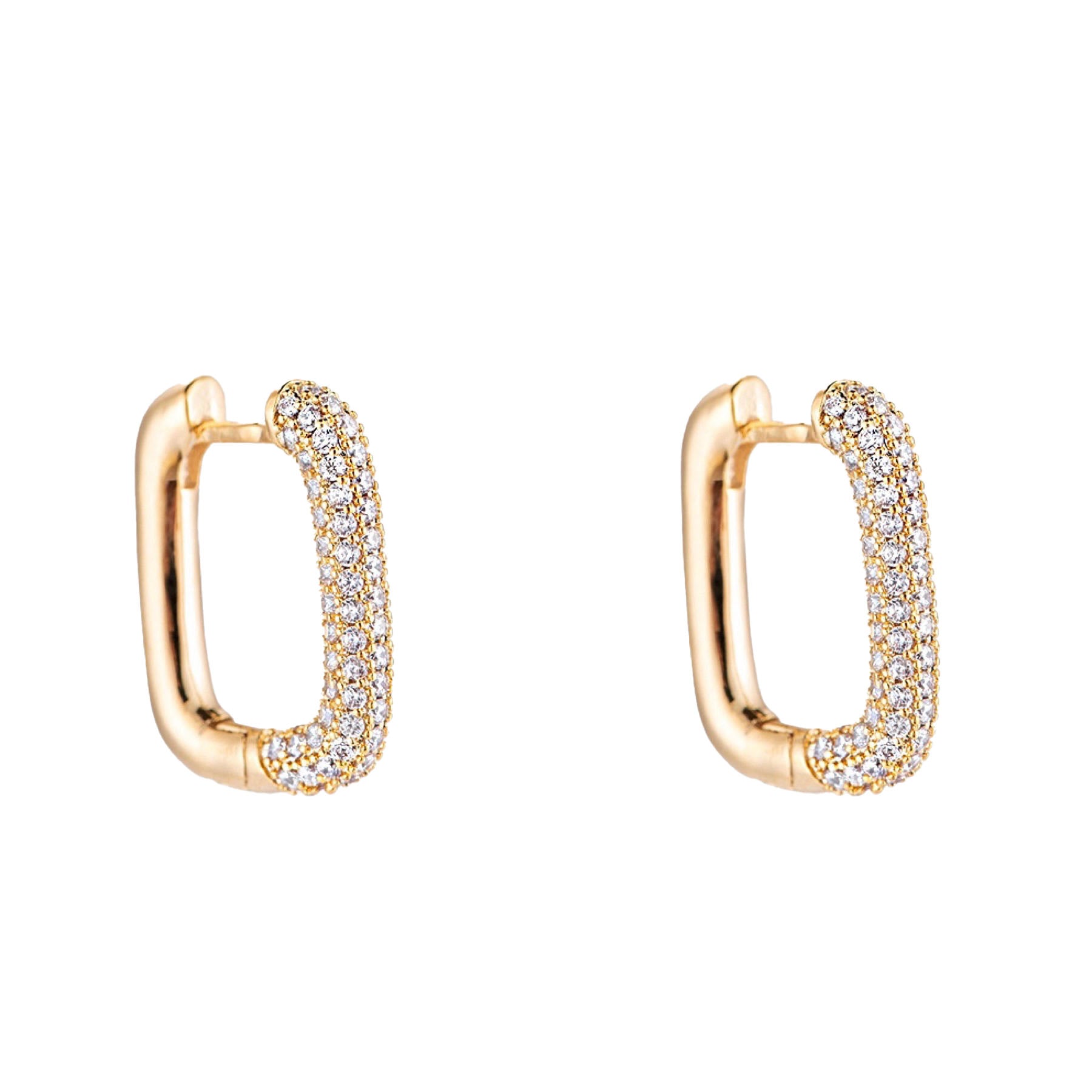 Ohrringe Oscar Gold Square - 14k vergoldet