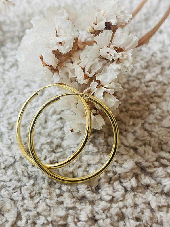 Ohrringe HOOPS Gold - 18k vergoldet