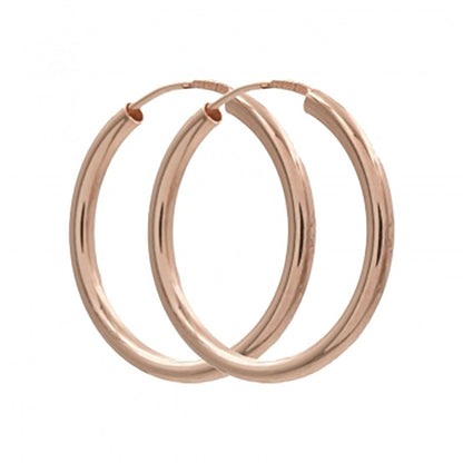 Ohrringe HOOPS Rose - 18k vergoldet