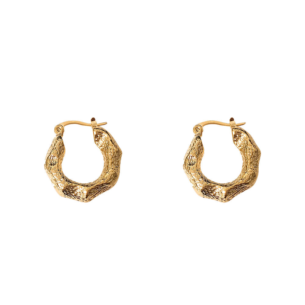 Ohrringe Branch Hoops Gold - 14k vergoldet