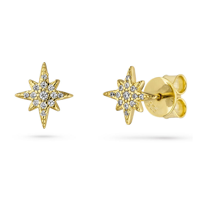 Ohrringe STAR Gold - 18k vergoldet