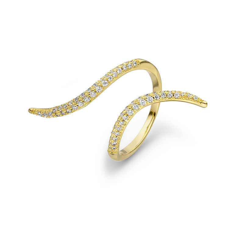 Ring WAVE Gold - 18k vergoldet