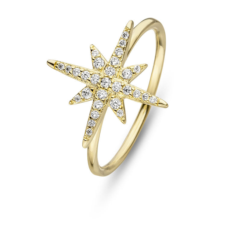 Ring STAR Gold - 18k vergoldet