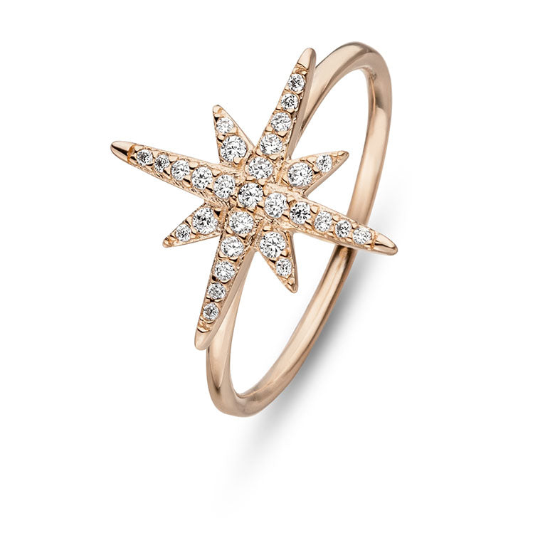 Ring STAR Rosé Gold - 18k vergoldet