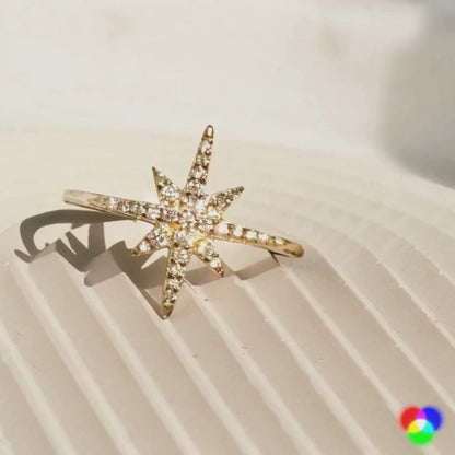 Ring STAR Gold - 18k vergoldet